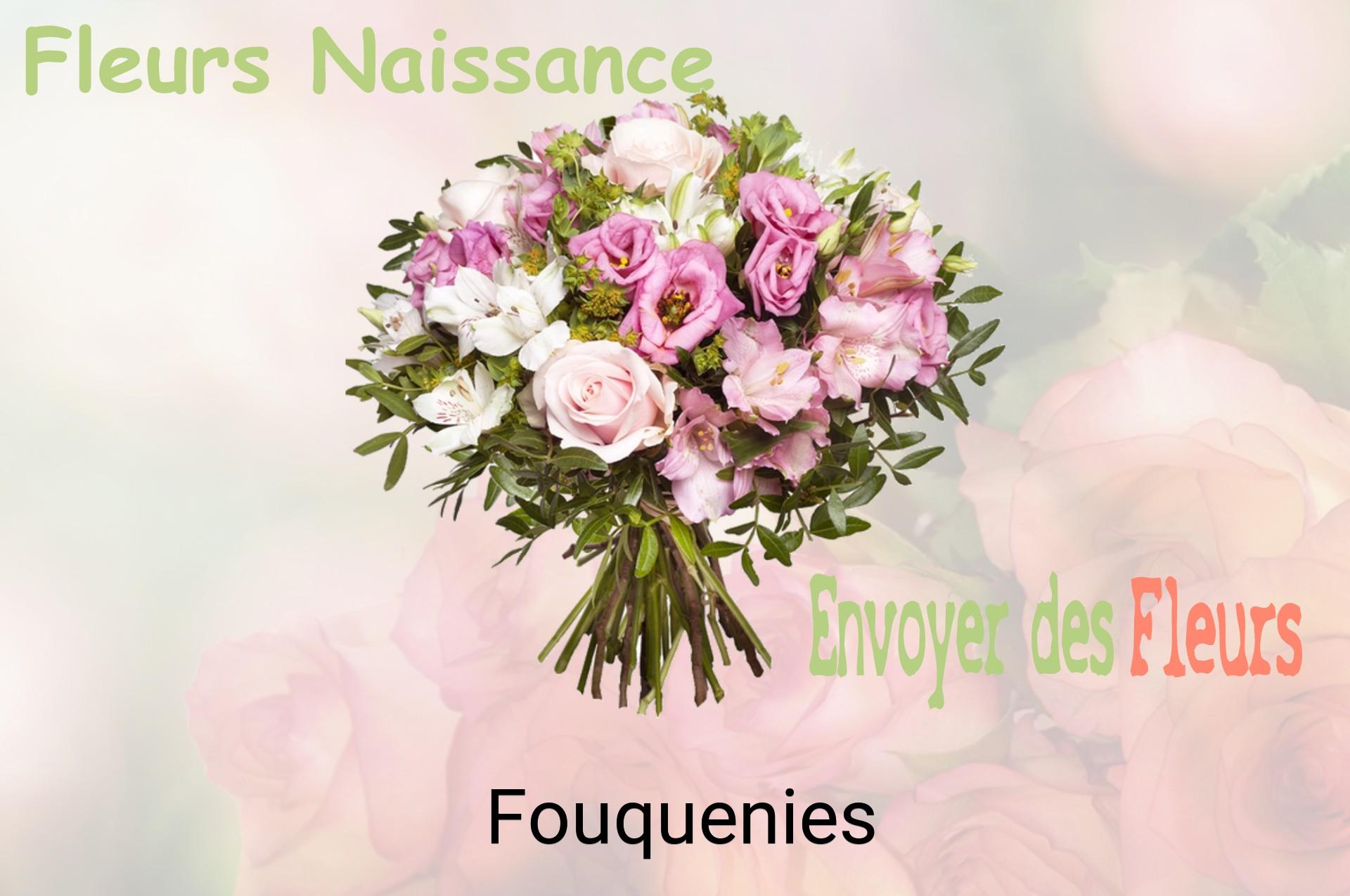 Bouquet de fleurs de naissance livré à Fouquenies